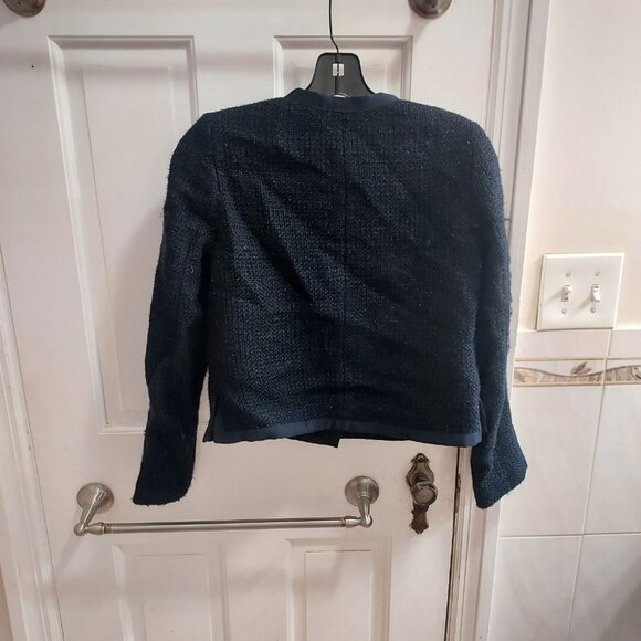 Sandro Black Pearl Button Sparkle Cardigan Jacket - Picture 7 of 9
